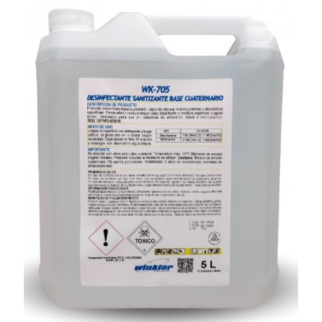 Desinfectante Amonio Cuaternario 5 ltrs